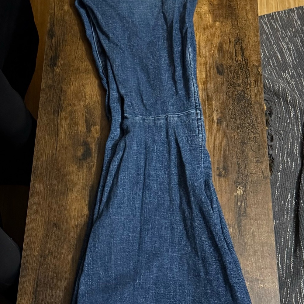Wrangler Blue Strapless Sheath Dress